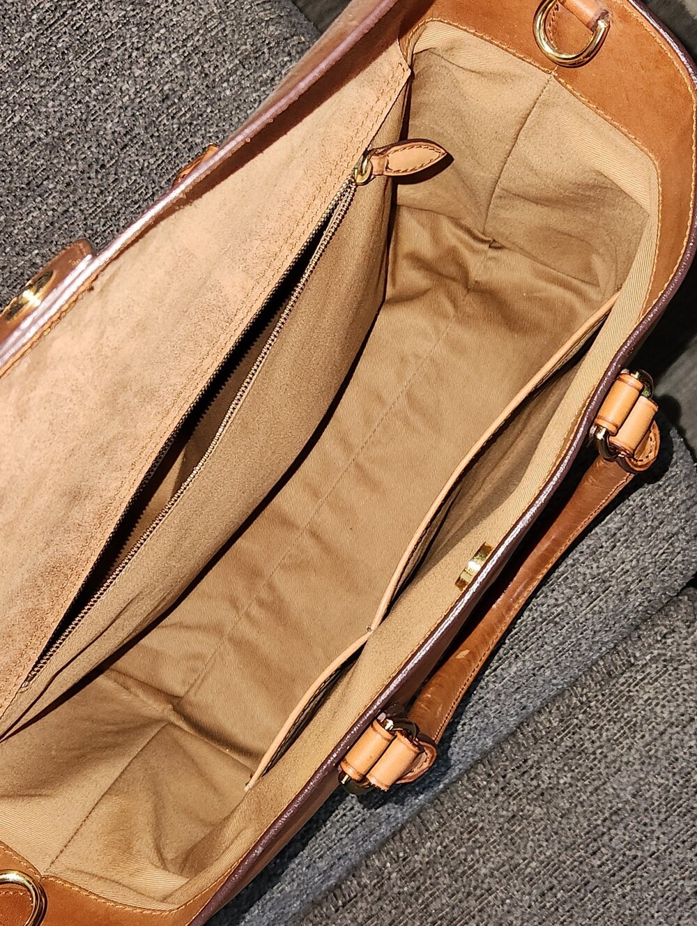 🐎RARE Ralph Lauren🐎 - Heritage Proprietor Leather Tote Bag w/Crossbody Strap - Picture 11 of 13